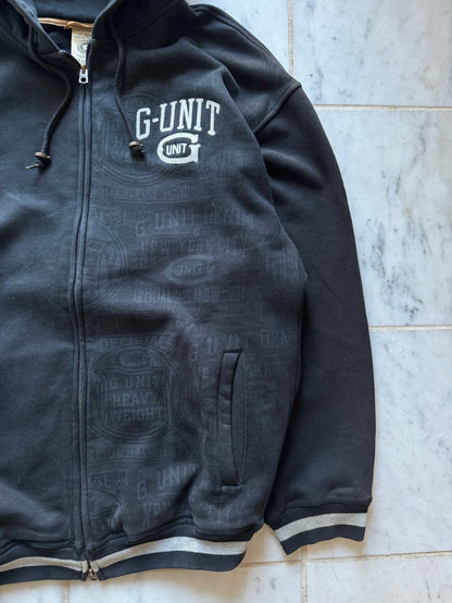 G-UNIT BLACK ZIP UP HOODIE - XLARGE