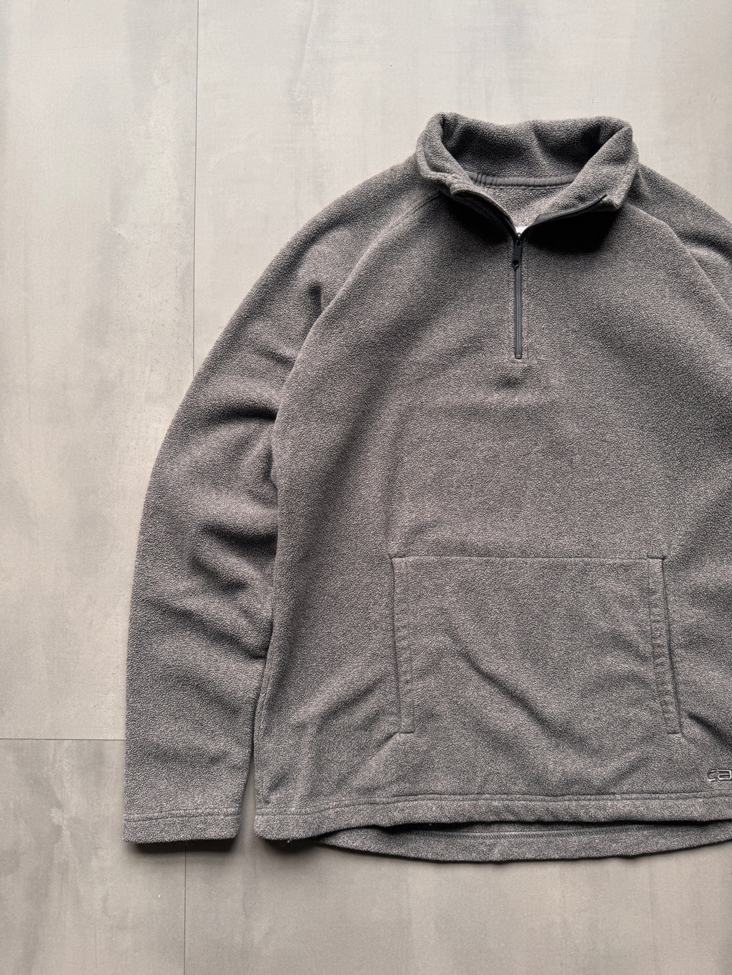CARHARTT GREY 1/4 ZIP FLEECE - SMALL