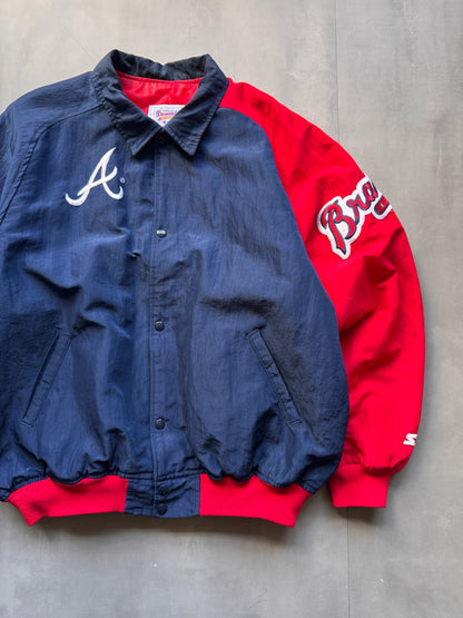 VINTAGE MLB STARTER DIAMOND COLLECTION ATLANTA BRAVES JACKET - XL