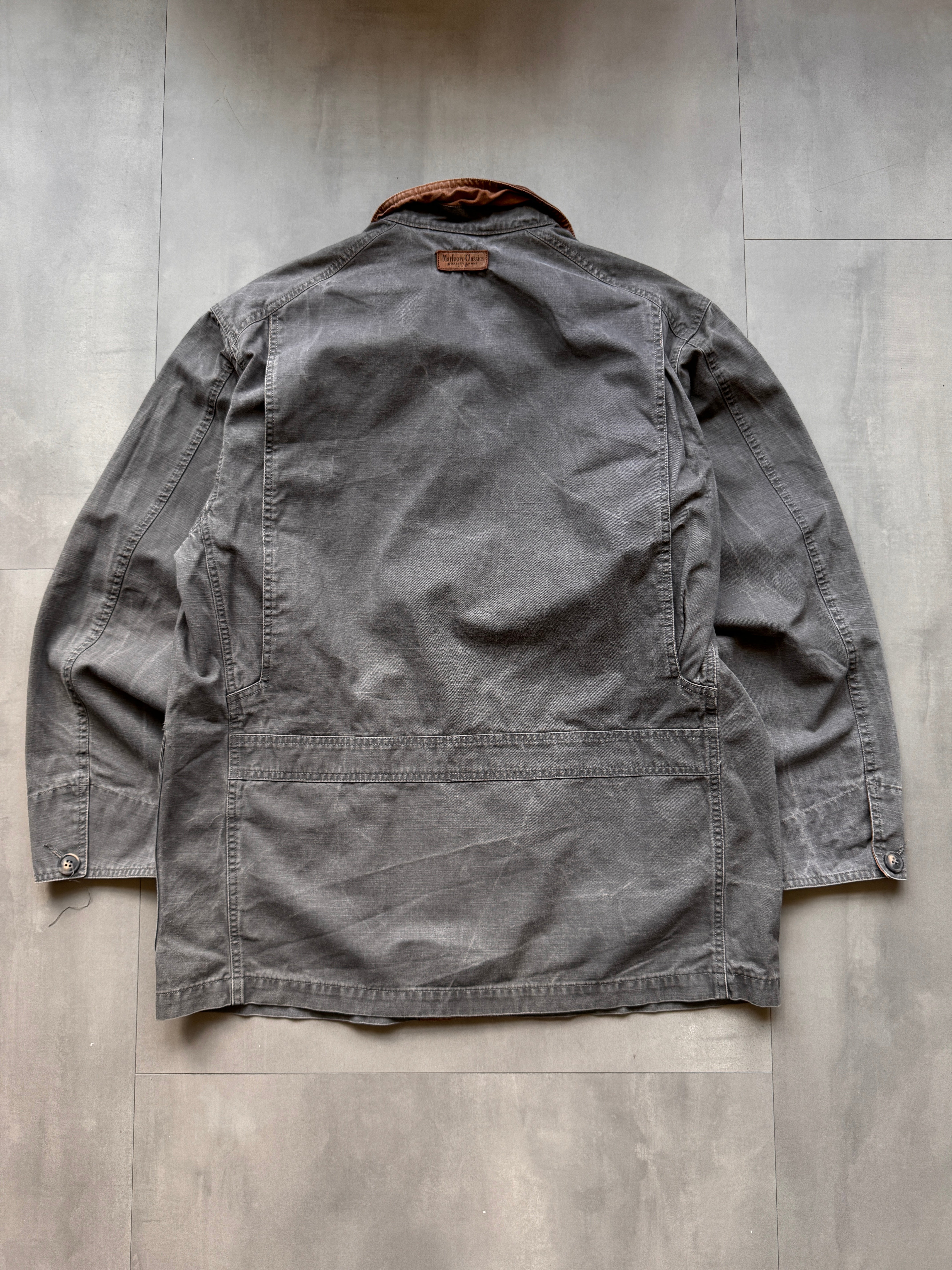 VINTAGE MARLBORO CLASSICS GREY JACKET - L – III. VINTAGE - CURATED