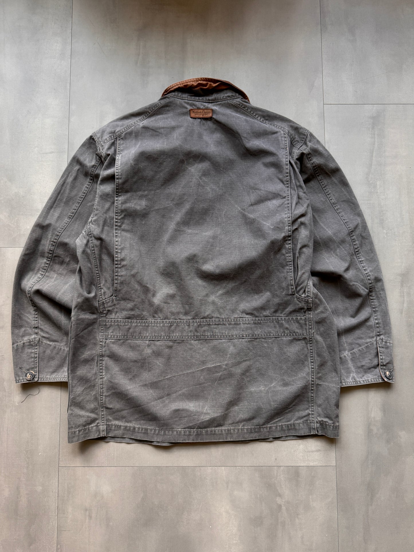 VINTAGE MARLBORO CLASSICS GREY JACKET - L