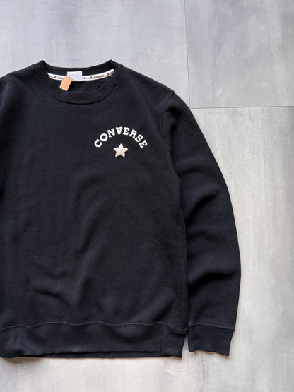 VINTAGE CONVERSE BLACK SWEATER - SMALL