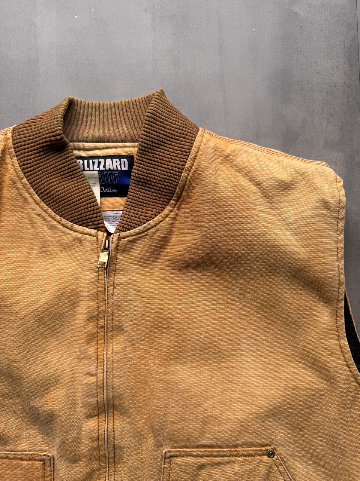 VINTAGE WALLS BLIZZARD PRUF TAN WORKWEAR GILET - XXL