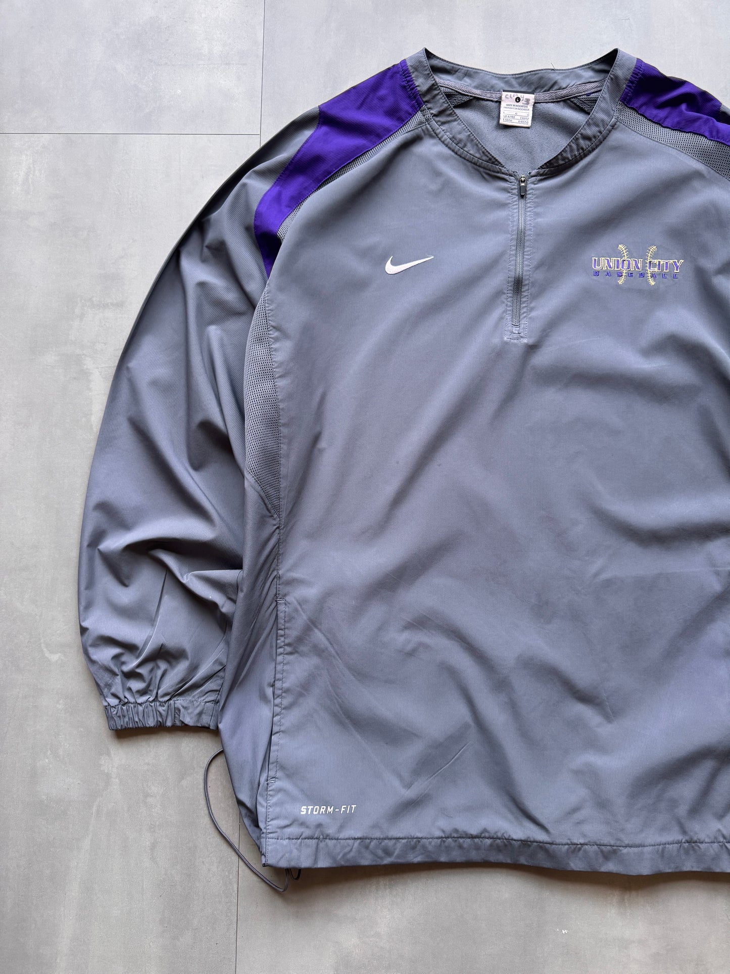 VINTAGE NIKE UNION CITY BASEBALL WINDBREAKER - L