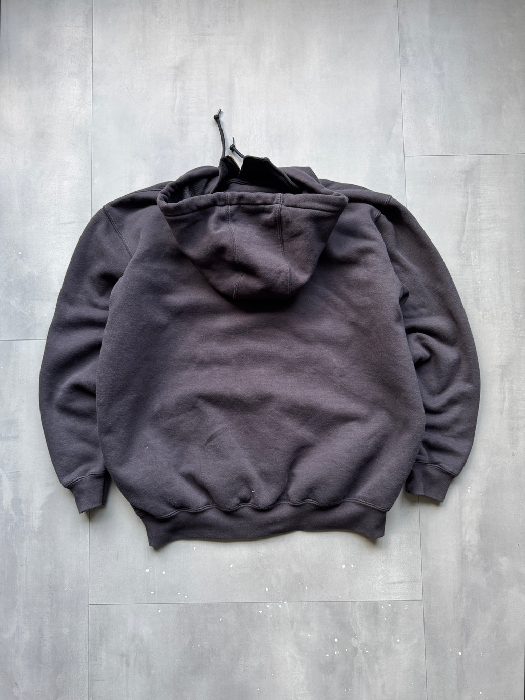 VINTAGE CARHARTT DARK GREY HOODIE - L