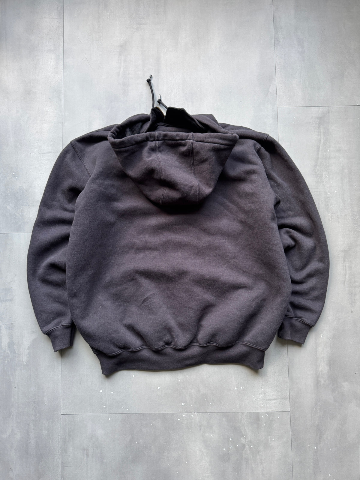 VINTAGE CARHARTT DARK GREY HOODIE - L