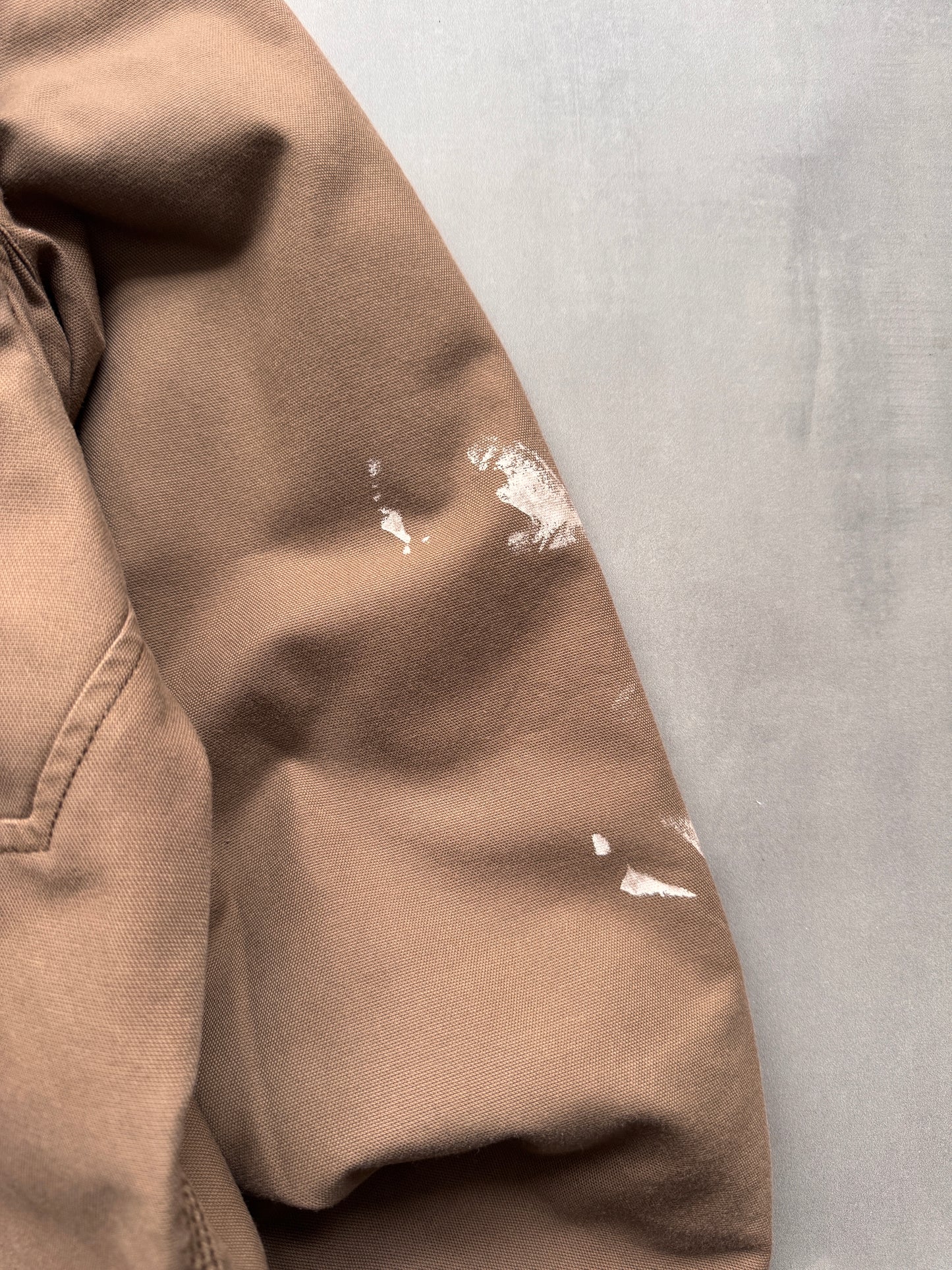 VINTAGE CARHARTT BROWN FULLSWING WORK JACKET - L