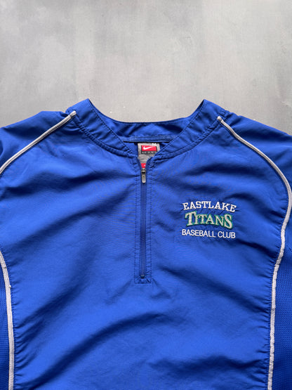 VINTAGE NIKE EASTLAKE TITANS BLUE WINDBREAKER - M