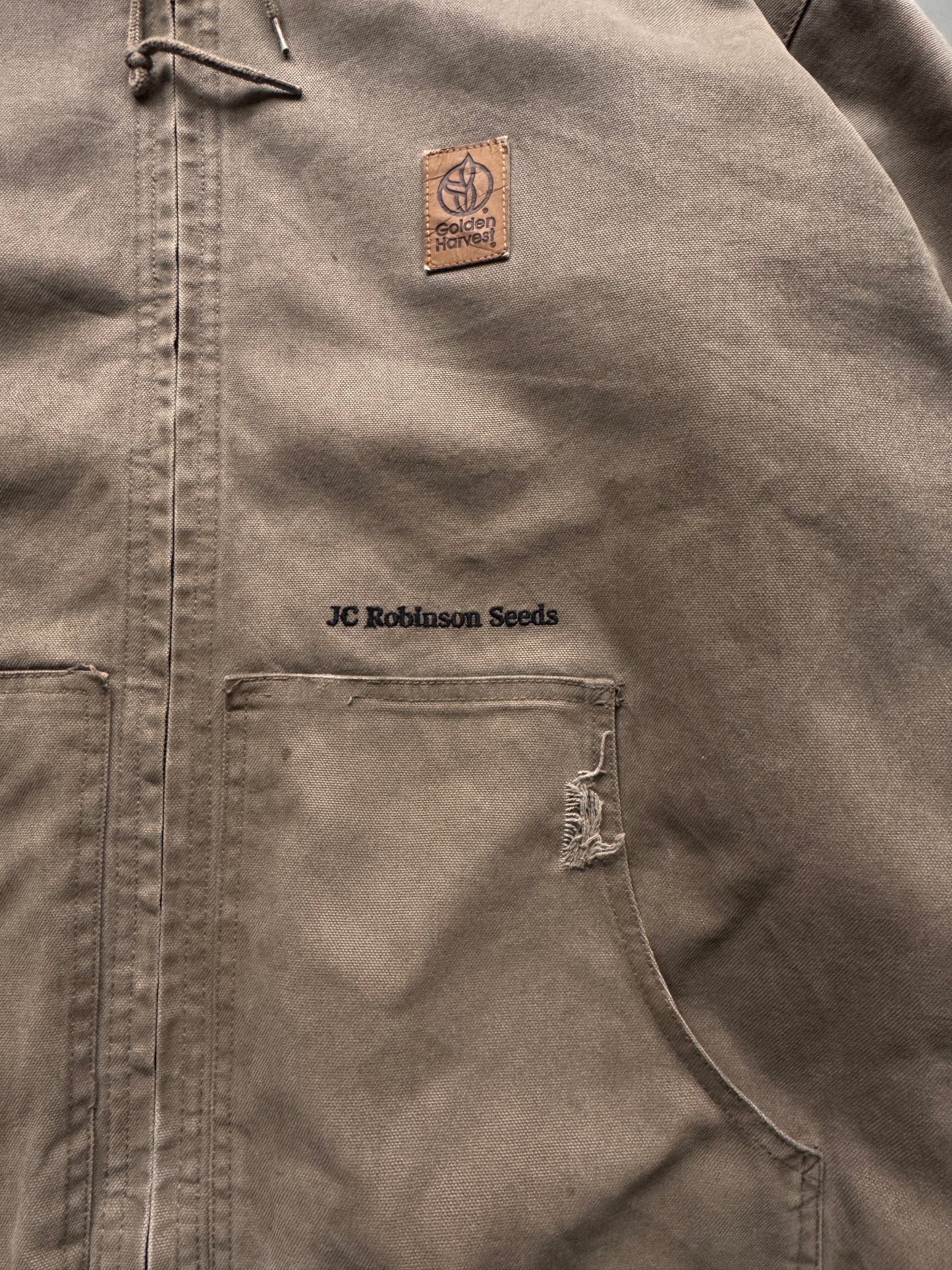 VINTAGE GOLDEN HARVEST FADED GREY ACTIVE JACKET - XL