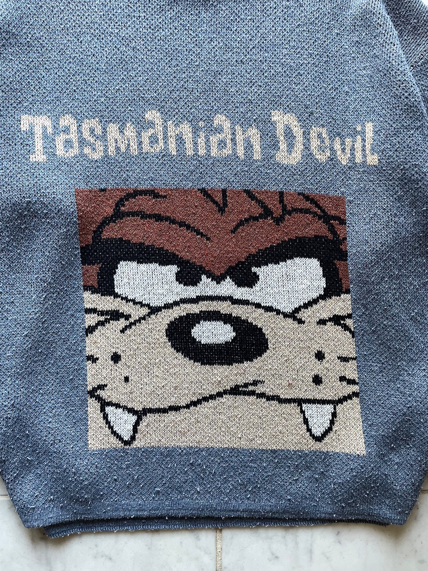 LOONEY TUNES TASMANIAN DEVIL KNIT JUMPER - XLARGE