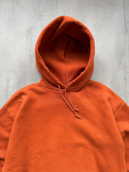 VINTAGE RUSSELL ATHLETICS ORANGE HOODIE - L