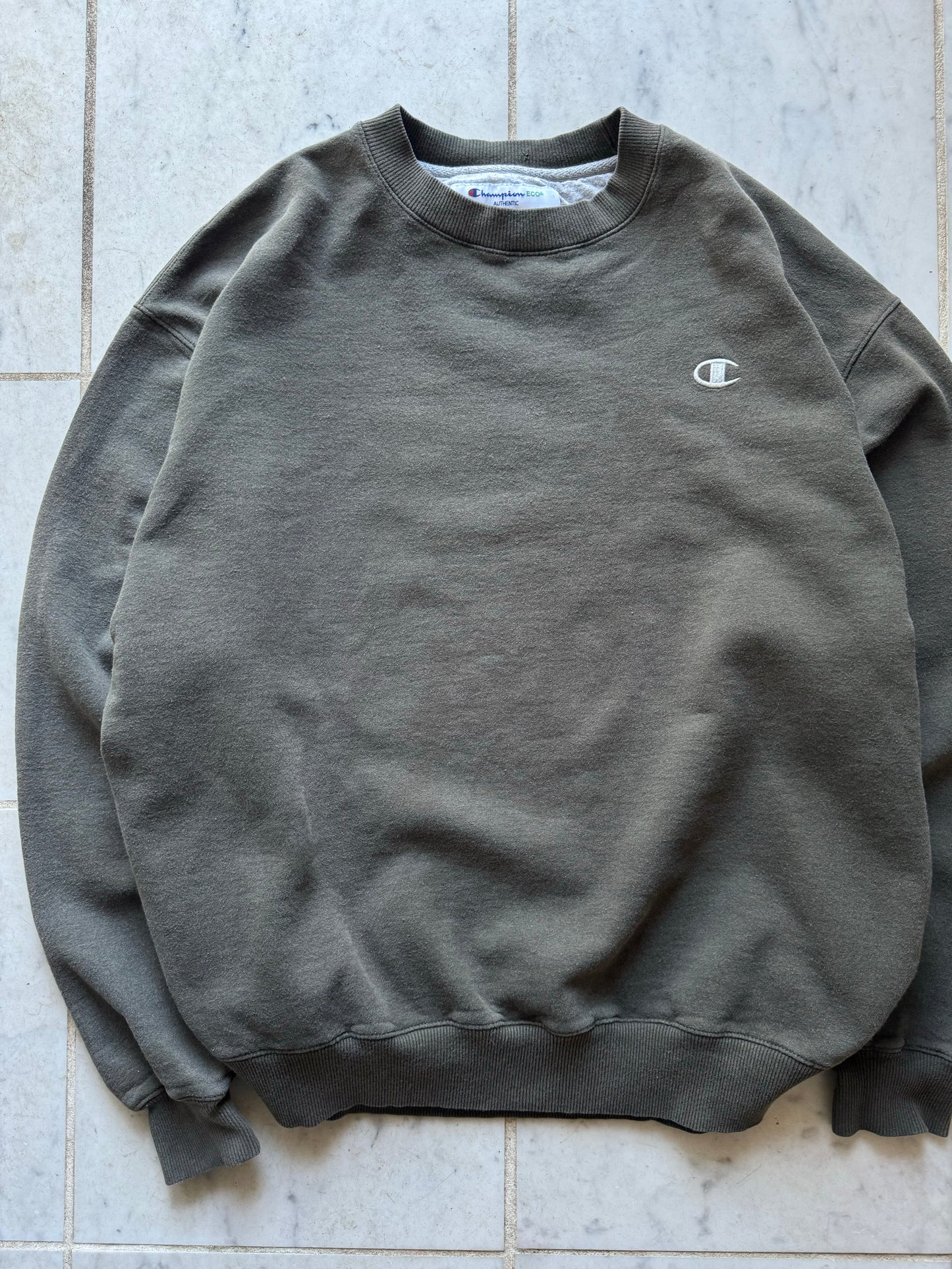 CHAMPION MOSS GREEN SWEATER - XLARGE