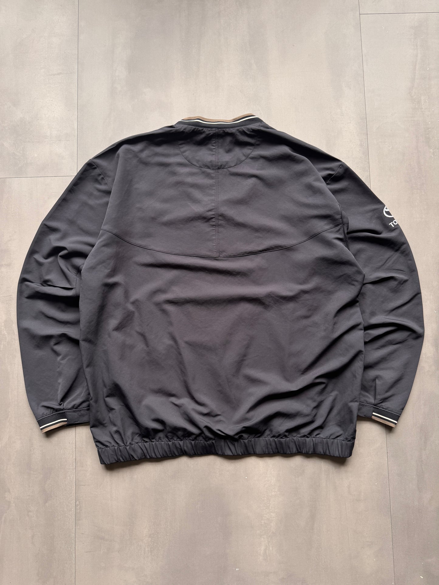 VINTAGE NIKE GOLF TOYOTA BLACK WINDBREAKER - M