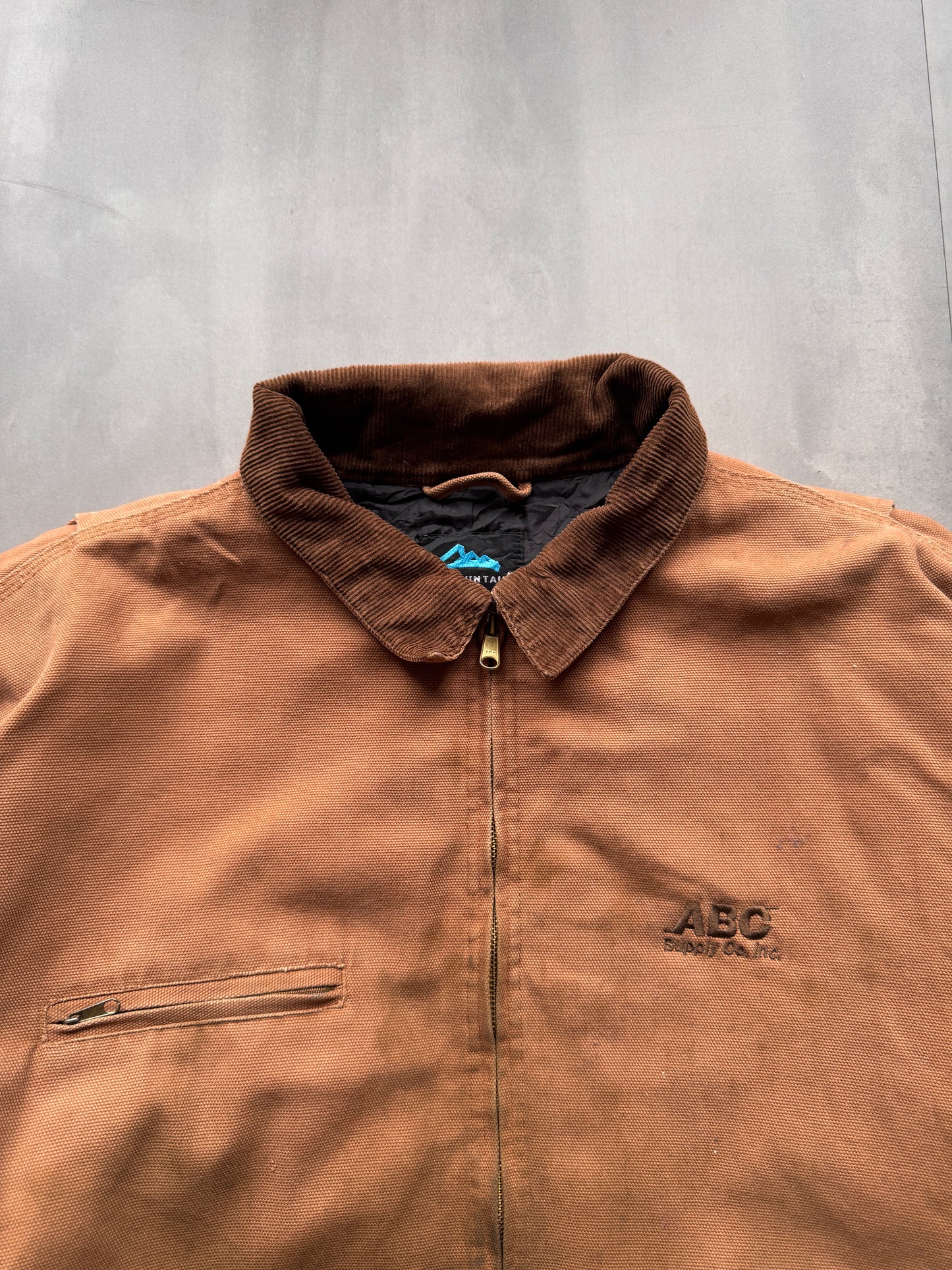 VINTAGE TRI-MOUNTAIN TAN DETROIT JACKET - XXL