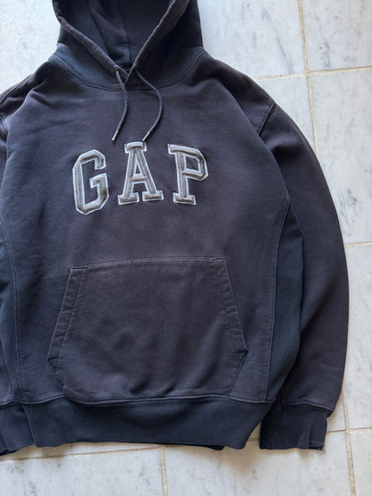 GAP FADED DARK GREY HOODIE - LARGE