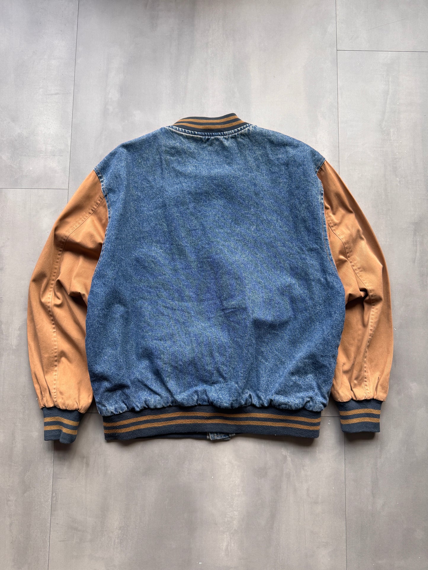 VINTAGE DUNBROOKE BASEBALL JACKET - M