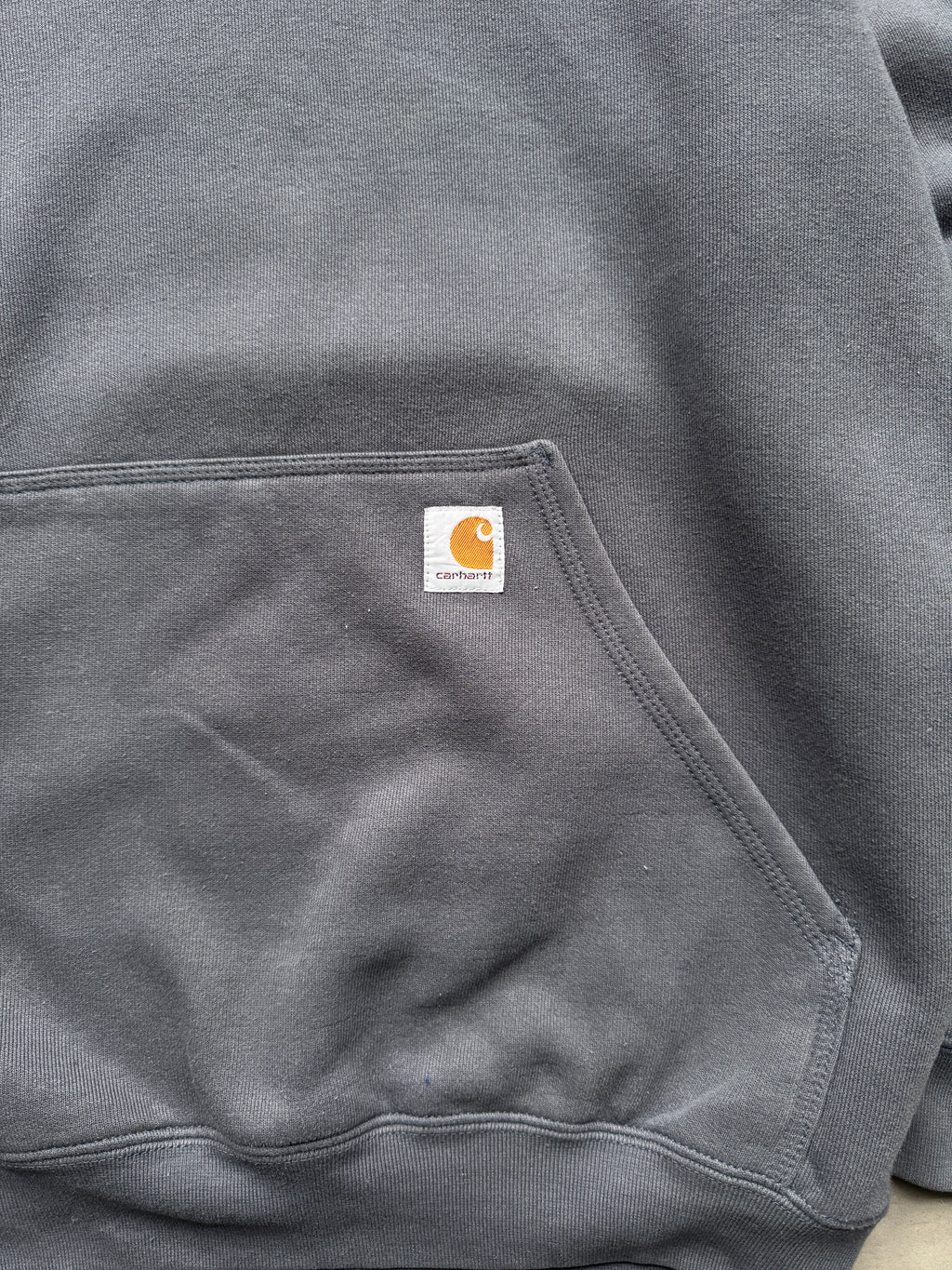 VINTAGE CARHARTT GREY HOODIE - L