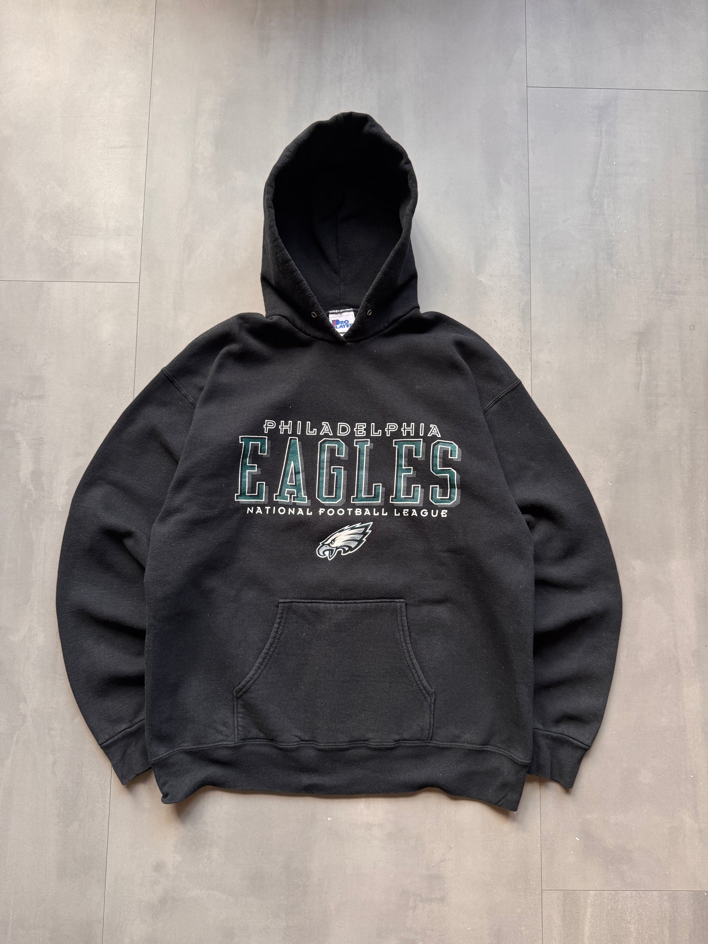 VINTAGE NFL PHILADELPHIA EAGLES BLACK SWEATER - L