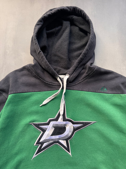 VINTAGE NHL DALLAS STARS GREEN HOODIE - L