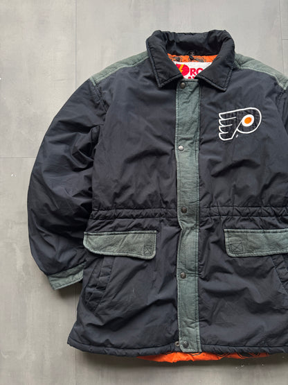 VINTAGE NHL PRO PLAYER PHILADELPHIA FLYERS PADDED JACKET - XL
