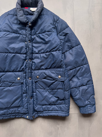 VINTAGE DICKIES NAVY PUFFER COAT - S