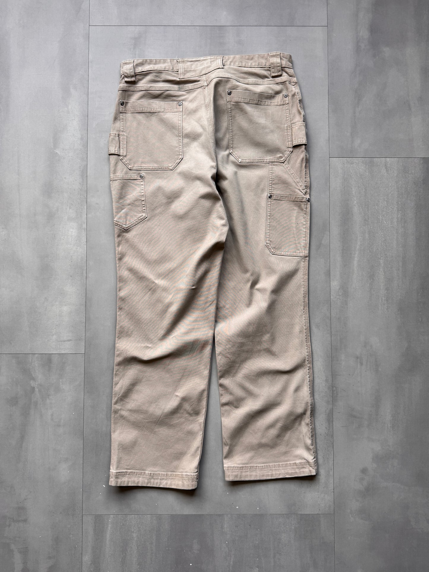 VINTAGE DULUTH TAUPE WORK PANTS - 32