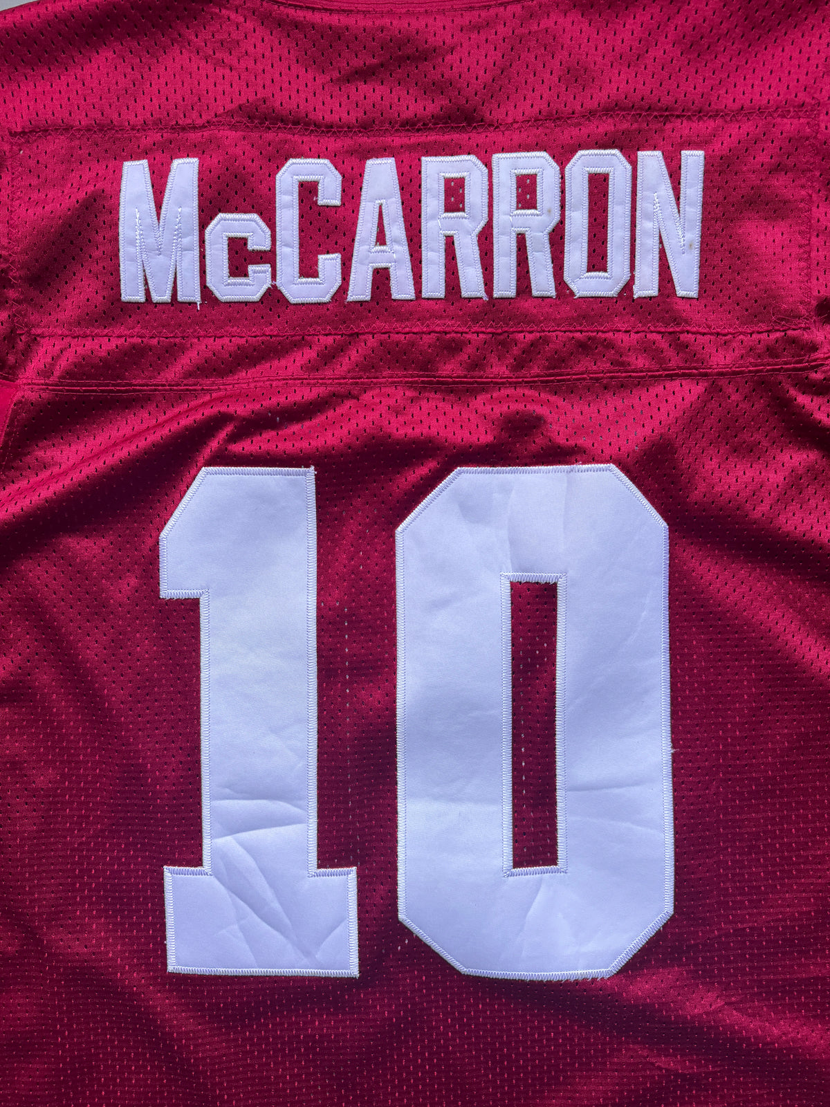 VINTAGE NIKE ALABAMA CRIMSON TIDE MCCARRON RED JERSEY - XXL