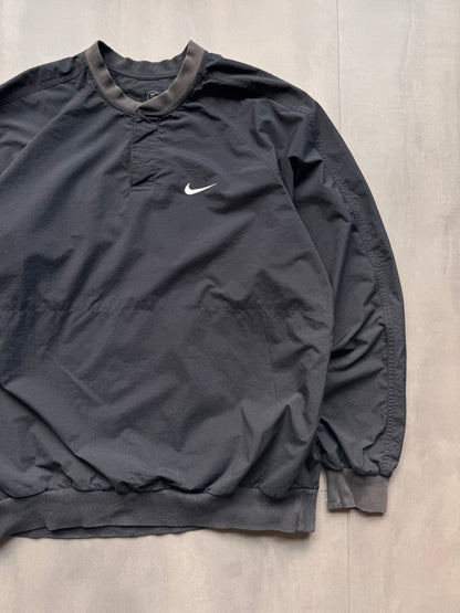 VINTAGE NIKE GOLF BLACK WINDBREAKER - L