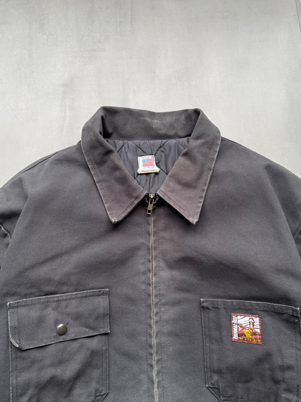 VINTAGE STEINER INDUSTRIES GREY CHORE JACKET - XL