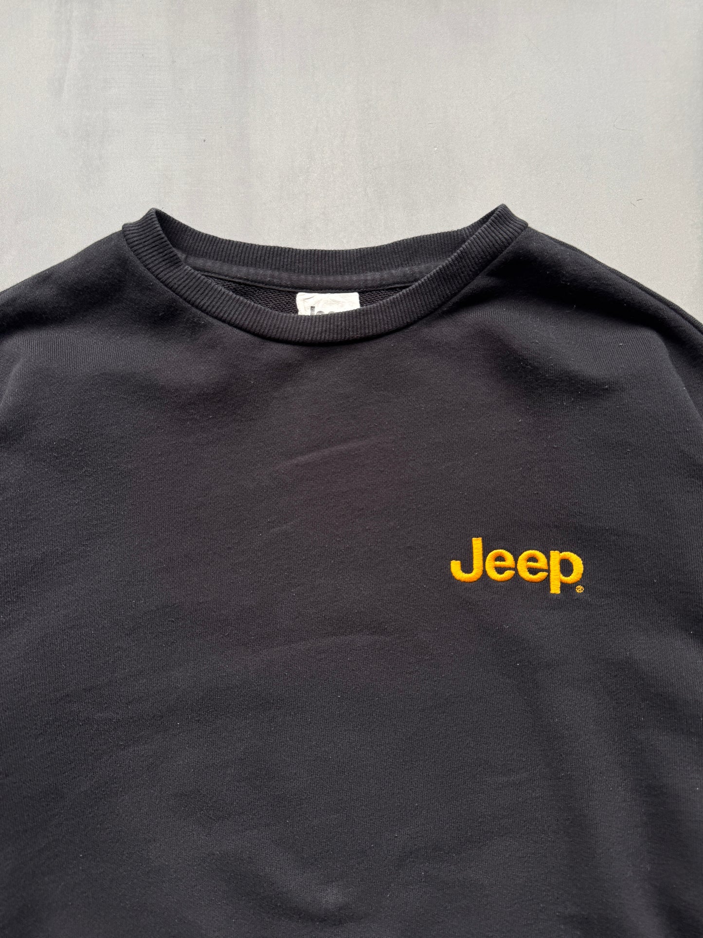 VINTAGE JEEP BLACK SWEATER - M