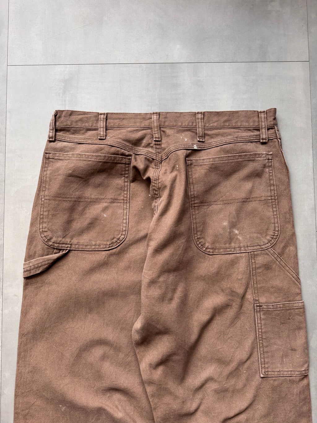 VINTAGE RUSTLER BROWN CARPENTER PANTS - 30