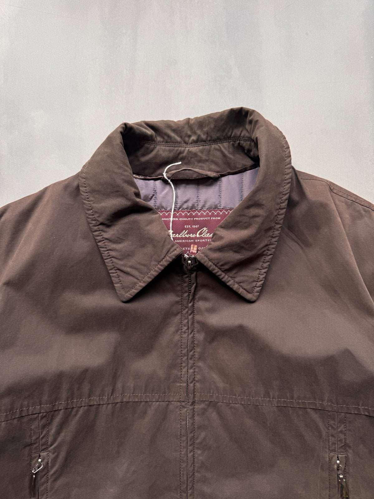 VINTAGE MARLBORO CLASSICS BROWN TRENCHCOAT - L