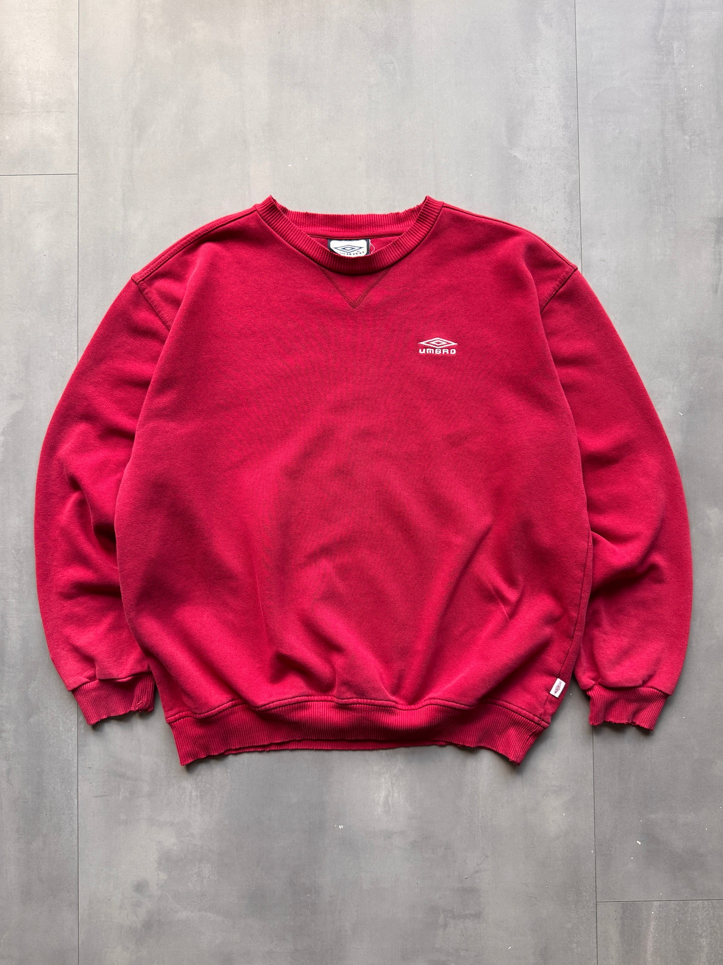 VINTAGE UMBRO MAROON SWEATER - M