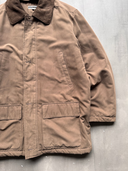VINTAGE SUEDE BROWN TRENCHCOAT - XL