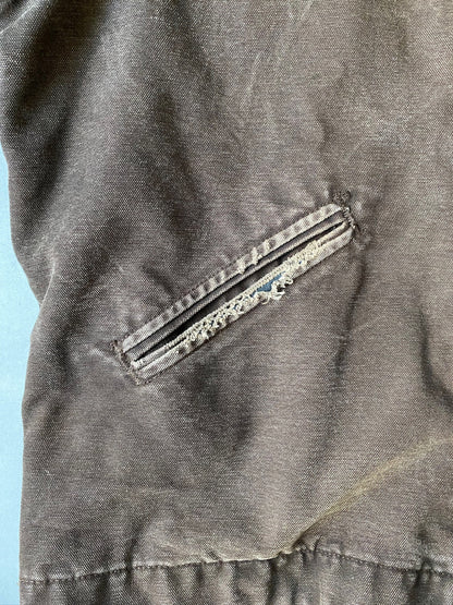 VINTAGE CARHARTT BROWN DETROIT JACKET - L