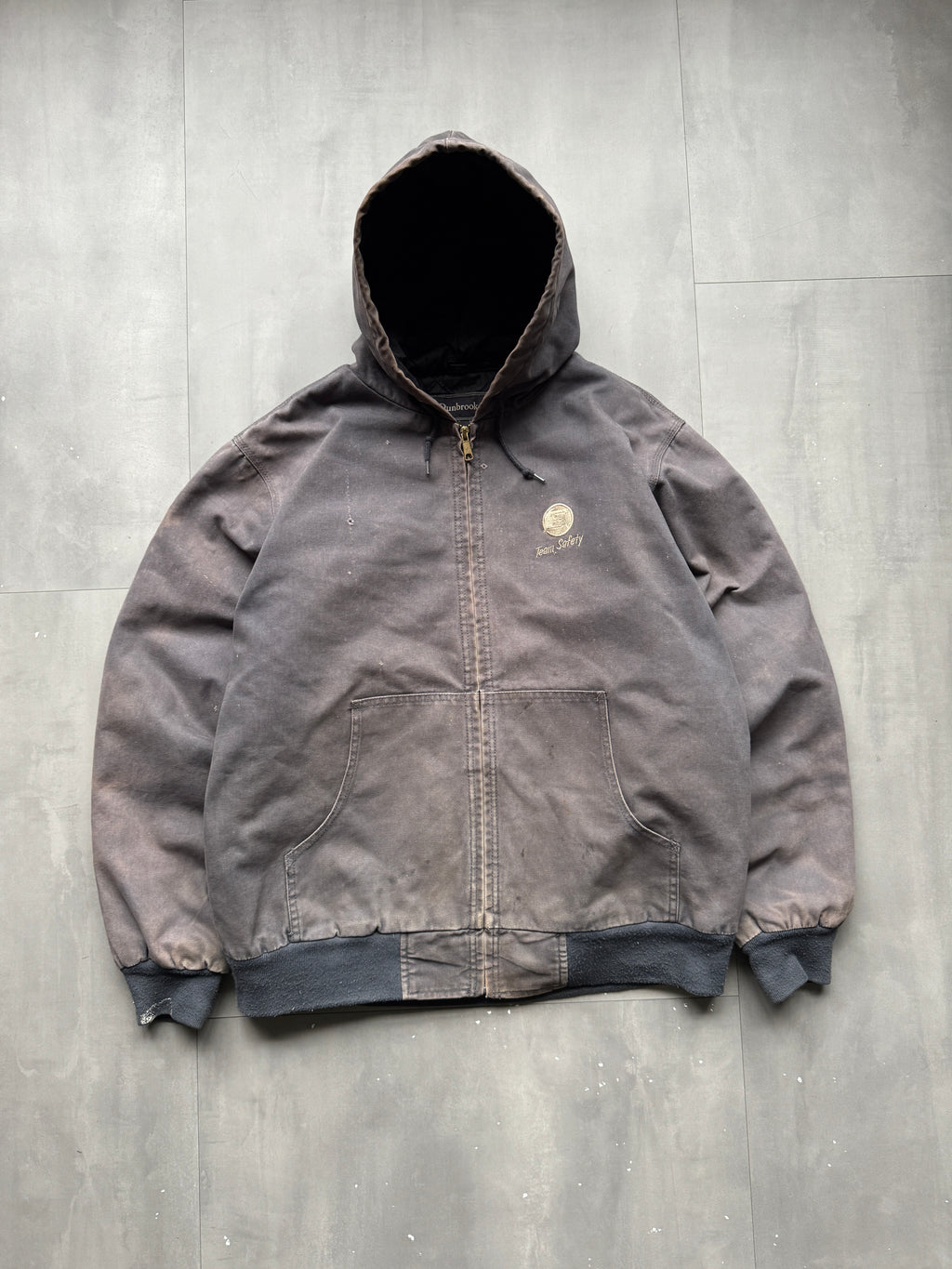 VINTAGE DUNBROOKE FADED GREY ACTIVE JACKET - XL