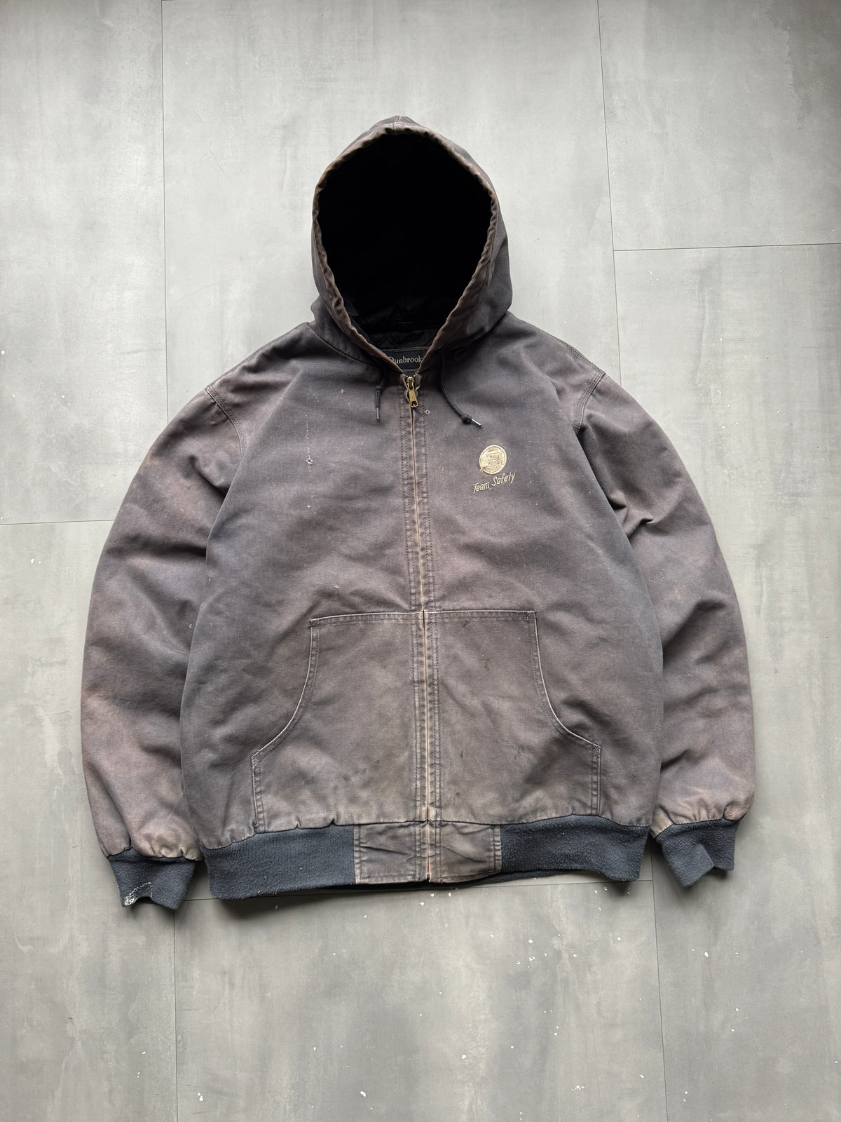 VINTAGE DUNBROOKE FADED GREY ACTIVE JACKET - XL