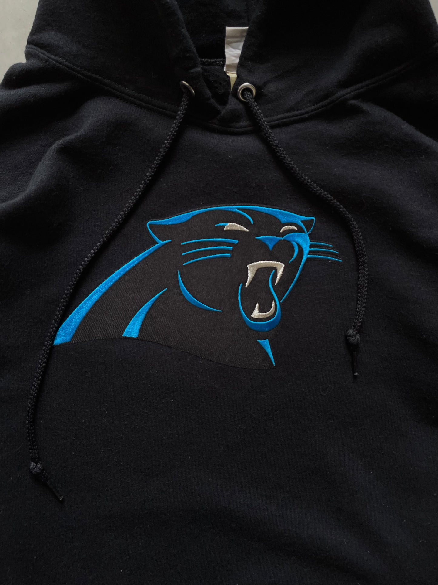 NFL CAROLINA PANTHERS BLACK HOODIE - LARGE