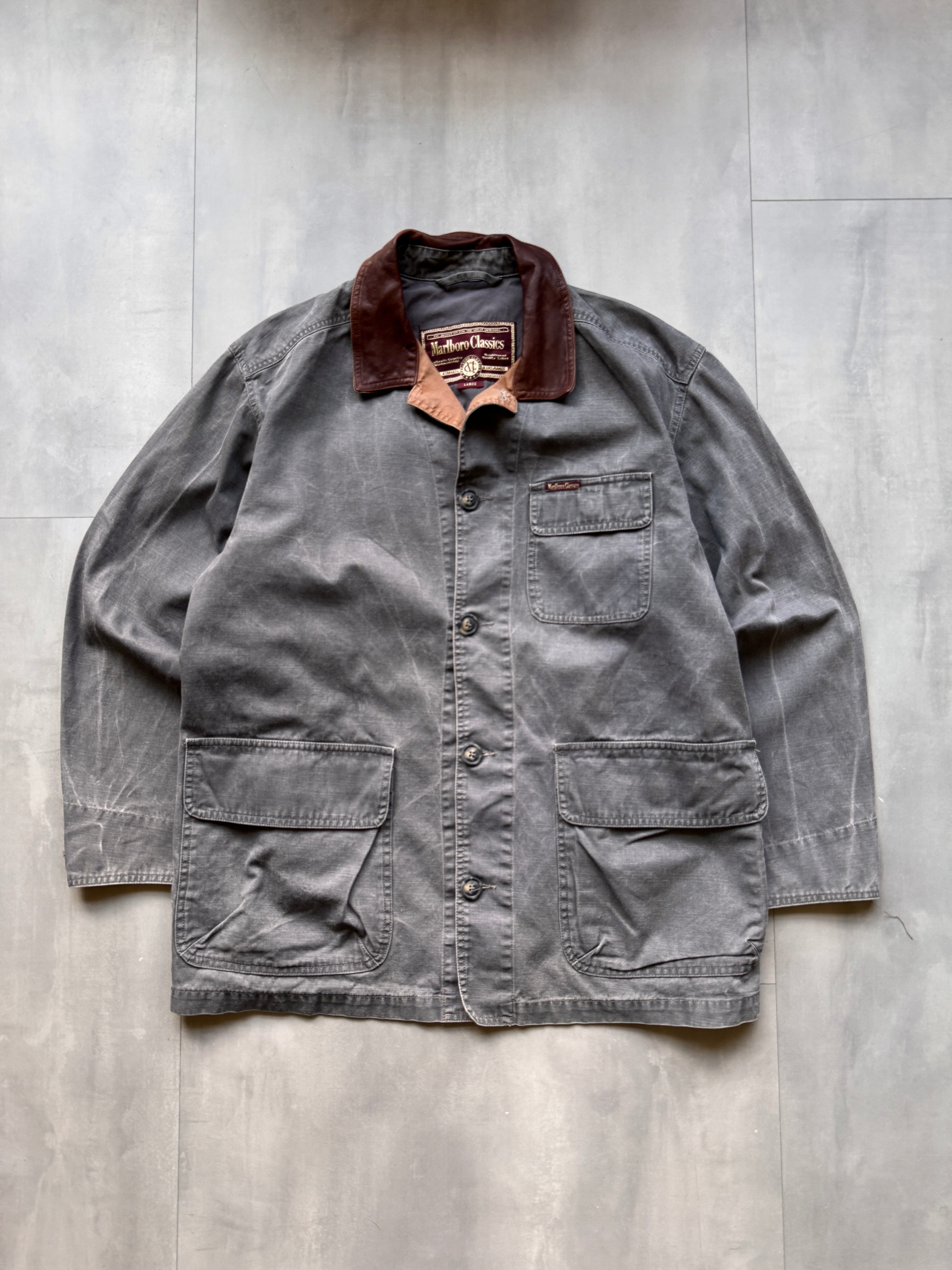 VINTAGE MARLBORO CLASSICS GREY JACKET - L – III. VINTAGE - CURATED