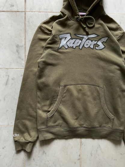 NBA/MITCHELL & NESS TORONTO RAPTORS KHAKI HOODIE - MEDIUM