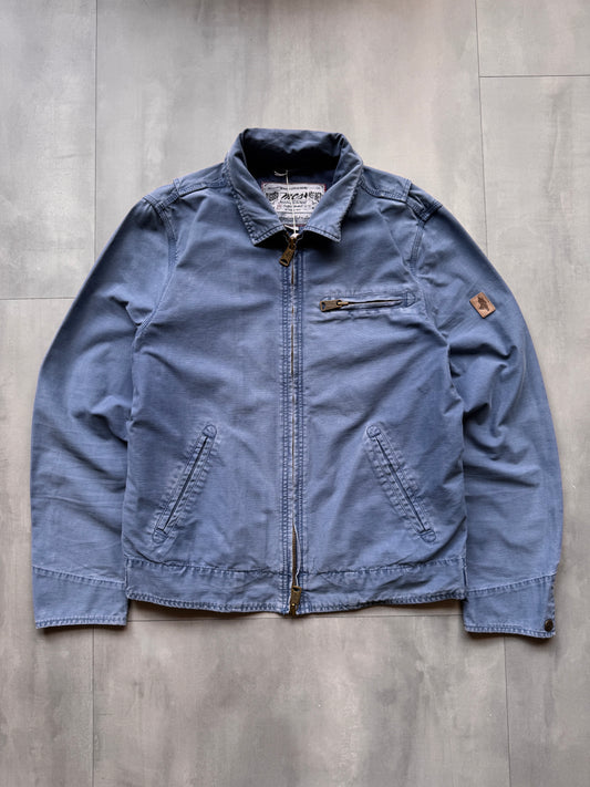 VINTAGE MARLBORO CLASSICS BLUE TRUCKER JACKET - M