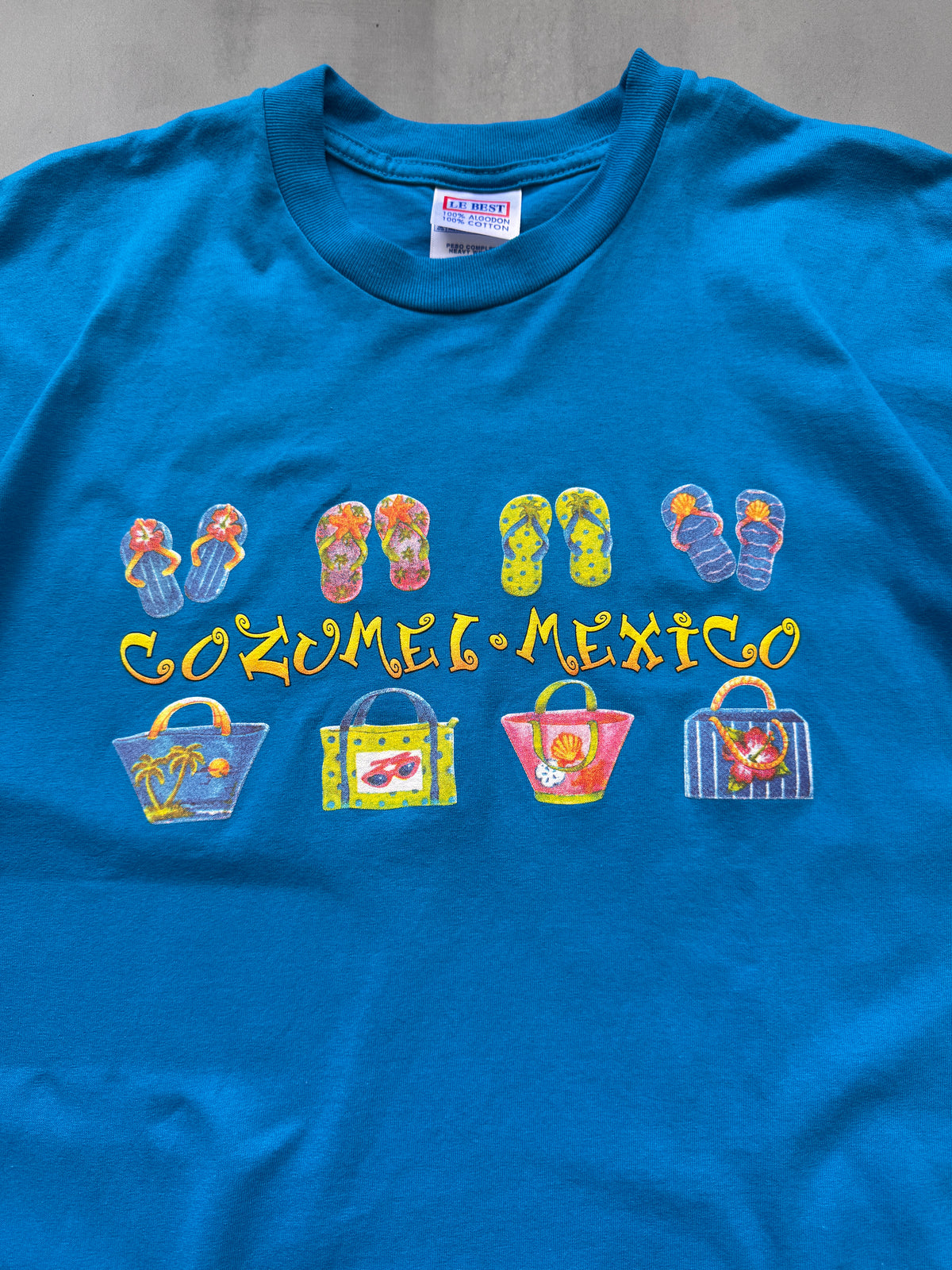 VINTAGE MEXICO LIGHT BLUE TEE - XXL