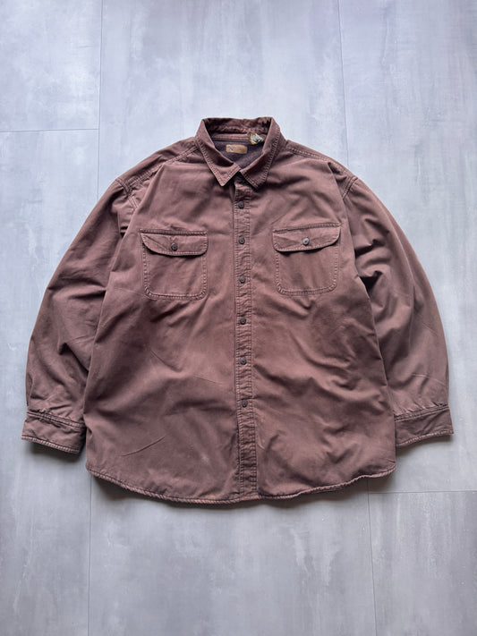 VINTAGE BROWN LINED WORKWEAR JACKET - XXL