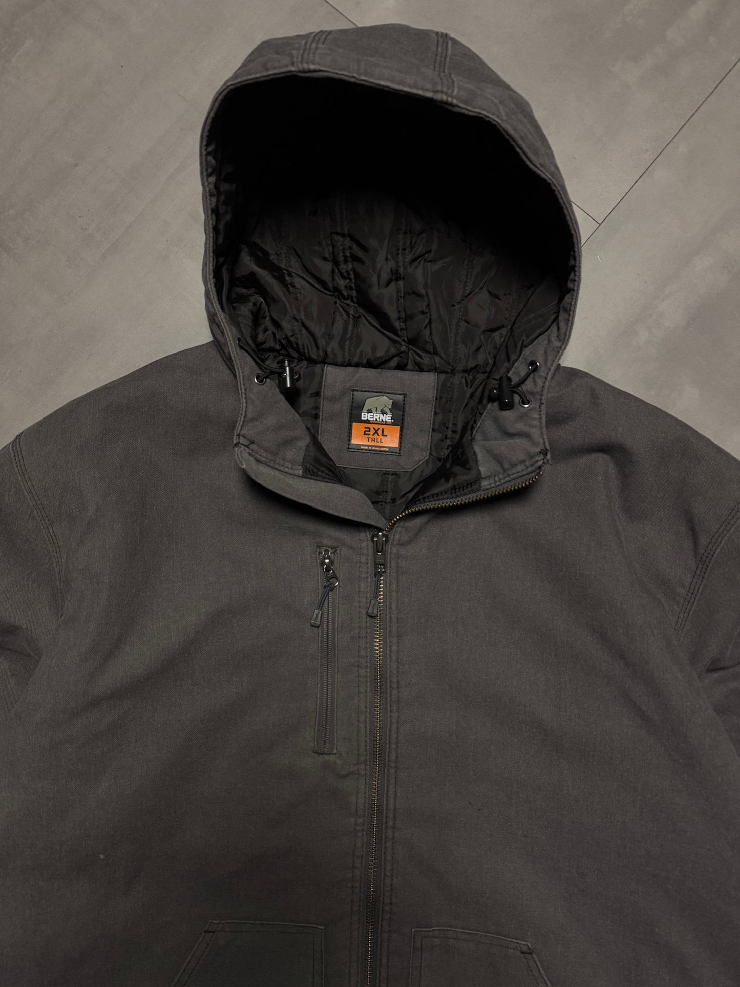 BERNE GREY ACTIVE JACKET - XXLARGE