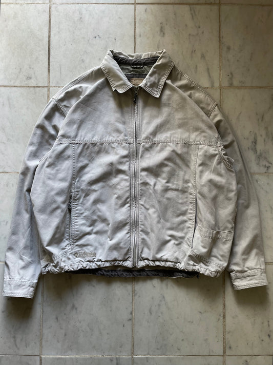 COLUMBIA BEIGE CANVAS UTILITY HARRINGTON JACKET - XXLARGE