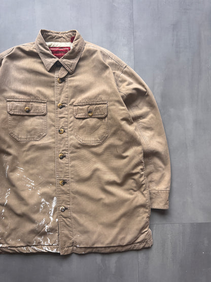 VINTAGE IZOD TAN WORKWEAR SHIRT - XL