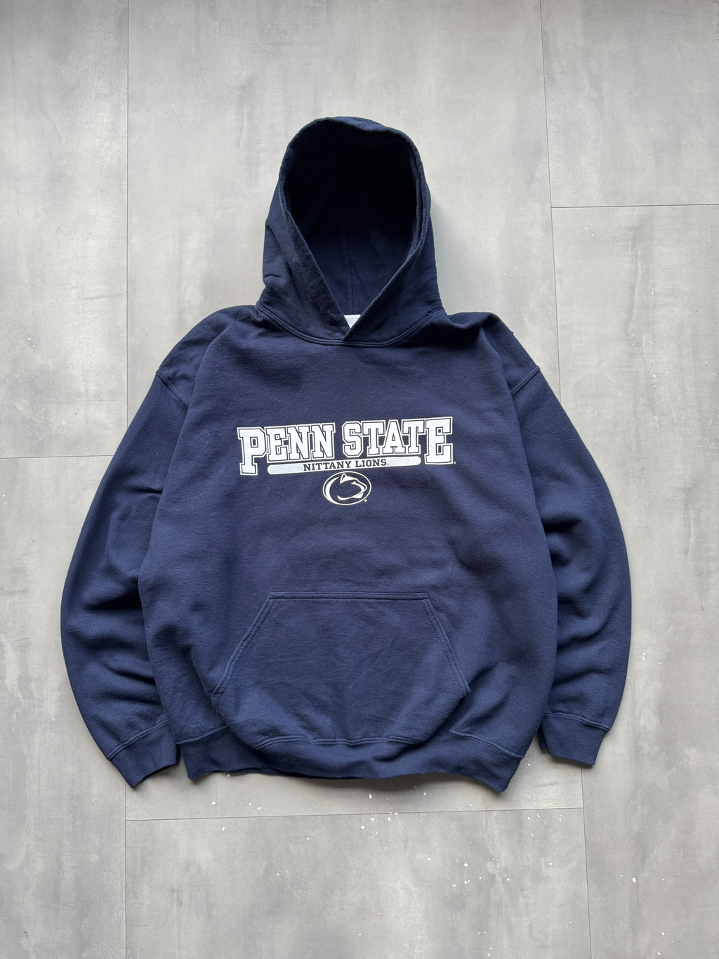 VINTAGE PENN STATE HOODIE NAVY - M