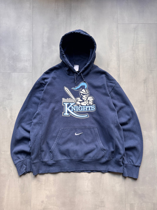VINTAGE NIKE REDDING KNIGHTS BLUE HOODIE - XL
