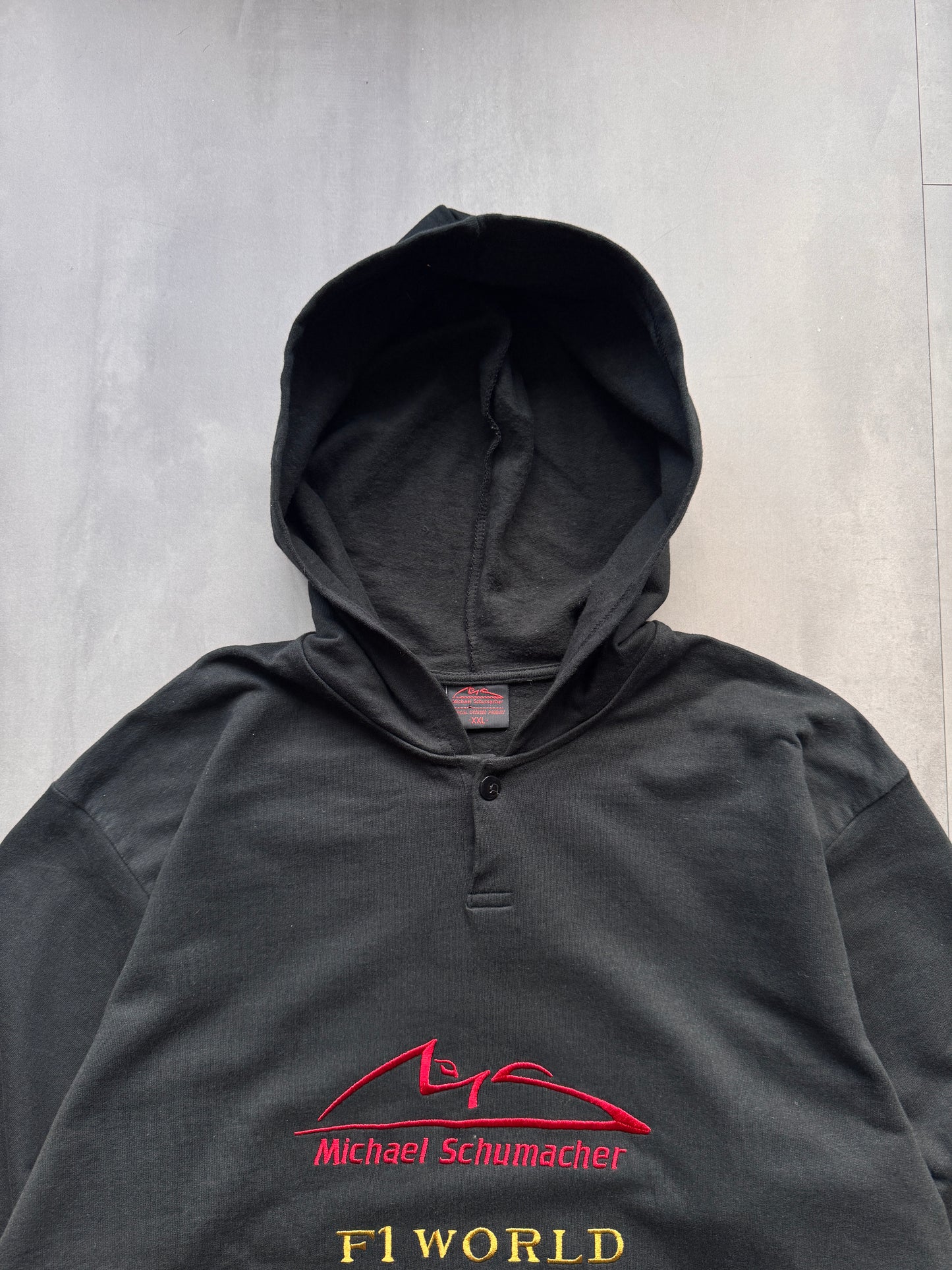 VINTAGE F1 MICHAEL SCHUMACHER WORLD CHAMPION 2003 BLACK HOODIE - XL