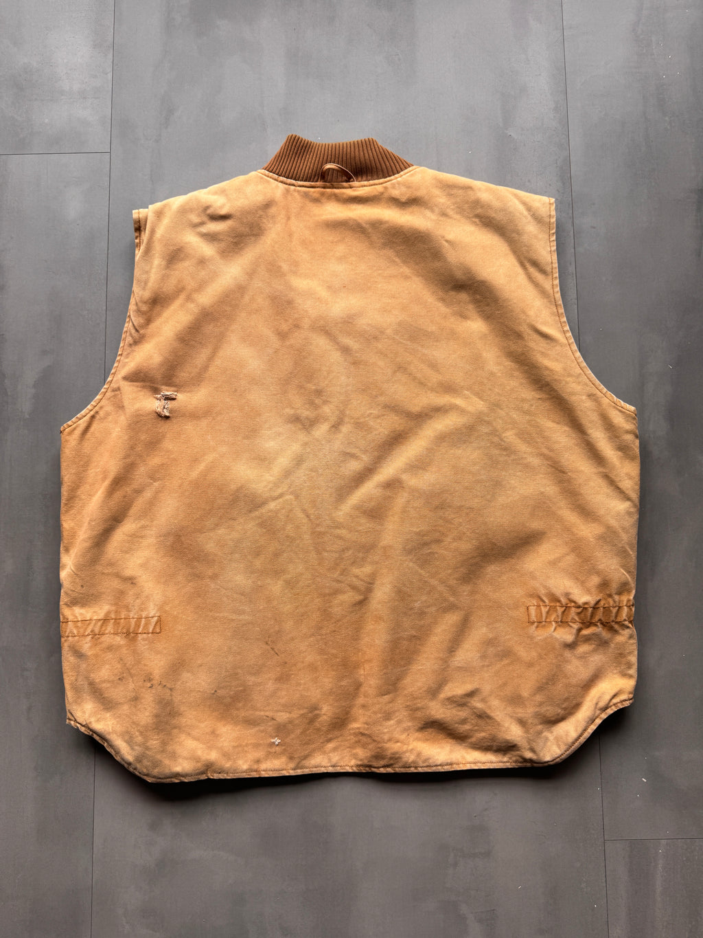 VINTAGE WALLS BLIZZARD PRUF TAN WORKWEAR GILET - XXL